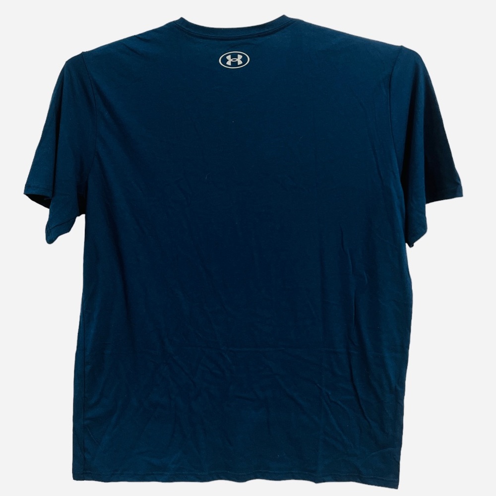 NWT Under Armour Mens Graphic Logo Tee T-Shirt Navy Blue - Picture 3 of 11